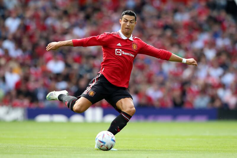 Cristiano Ronaldo jugó en Old Trafford en un partido de pretemporada luego de ausentarse por las giras en Asia.