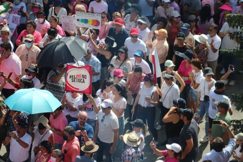 INE marcha Yucatán.