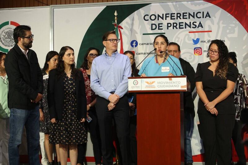 La doctora Erika Cano desde la Cámara de Diputados.