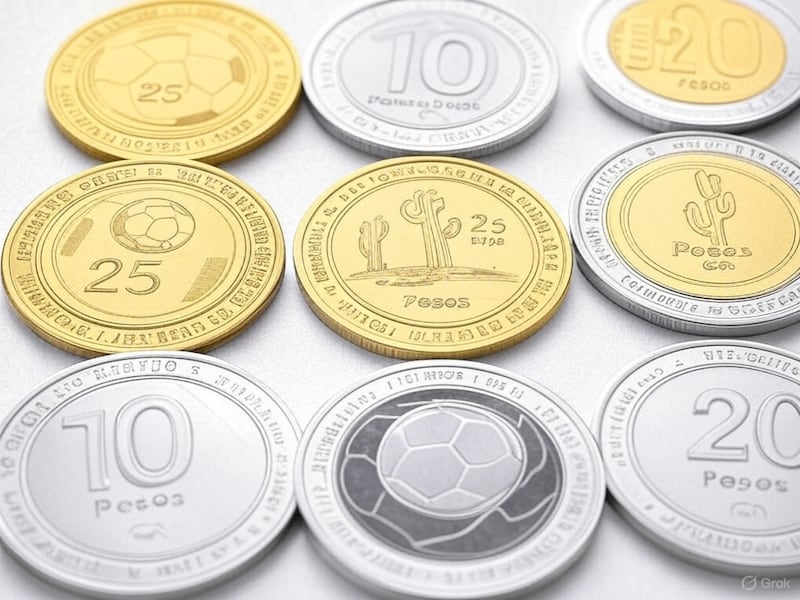 Así serían las monedas conmemorativas para el Mundial 2026.