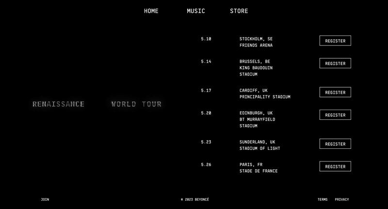 ‘Renaissance 2023 World Tour’