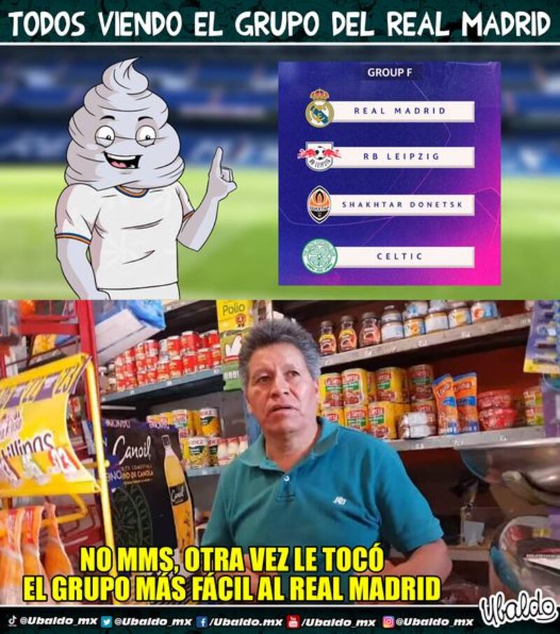 Memes del sorteo de la UCL 2022-2023