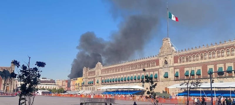 Incendio en el Centro Histórico