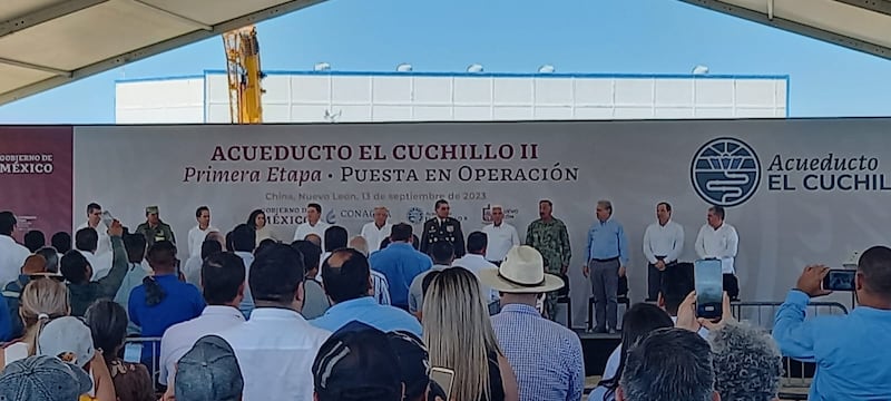 AMLO y Samuel García inauguran El Cuchillo II