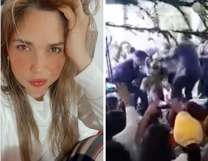 Video: Cantante Heidy Infante sufre agresión física