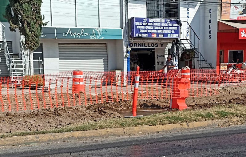 Las obras iniciaron en la zona de avenida Guadalupe.