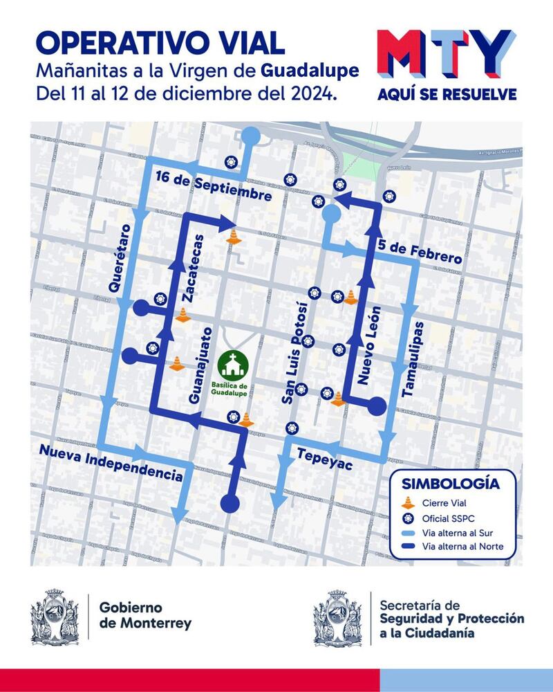 Estas son las calles que permanecerán cerradas los días 11 y 12.