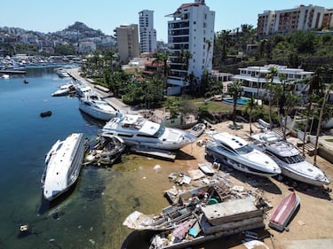 Así se observa la Zona Diamante de Acapulco a cuatro meses del paso de Otis