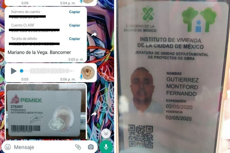 Defraudadores muestran credenciales falsas de servidores públicos y piden depósitos.