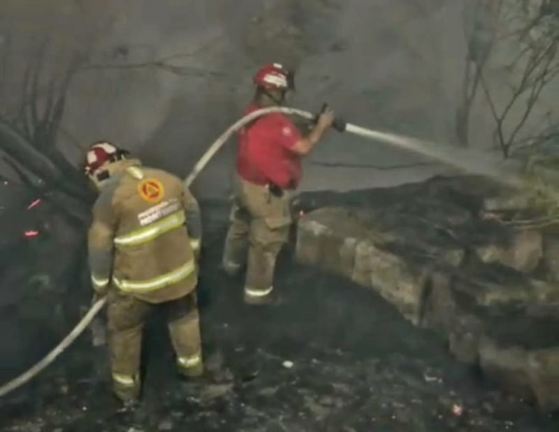 Bomberos de Nuevo León y Protección Civil Monterrey sofocaron el incendio.