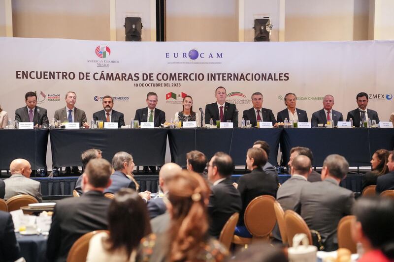 Sheinbaum-Cámaras-de-Comercio-Internacionales-modelo-económico-4T