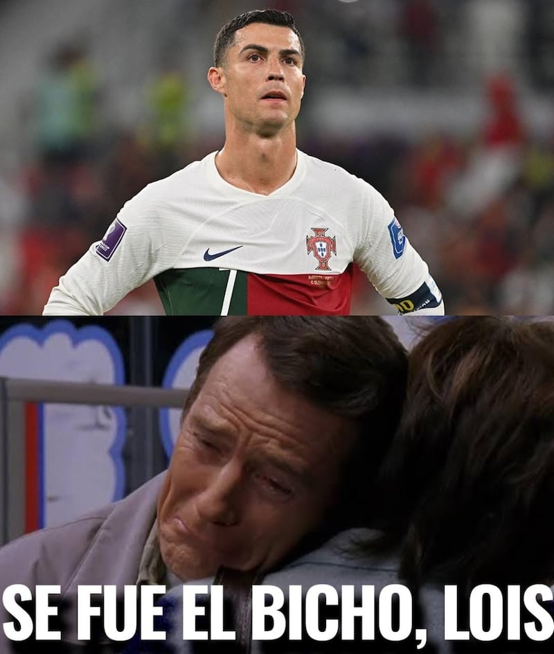 Memes derrota de Portugal frente a Marruecos Mundial Qatar 2022