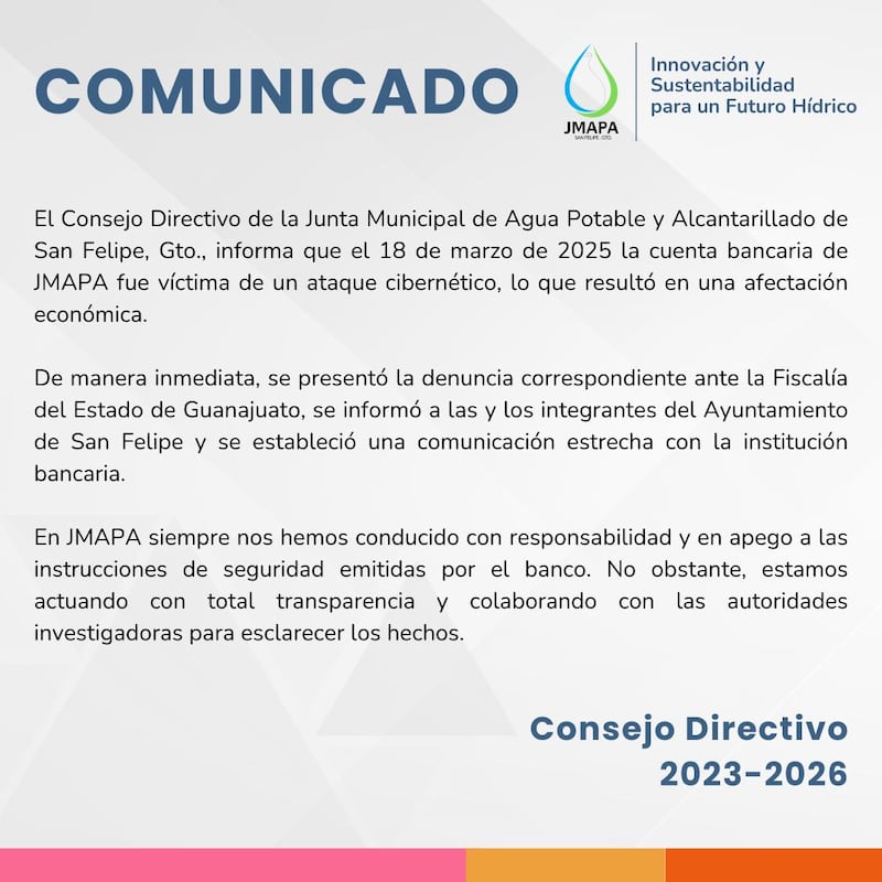 La falta de leyes en ciberseguridad retrasa investigaciones de fraudes como el robo en JMAPA; México necesita regulaciones más estrictas.