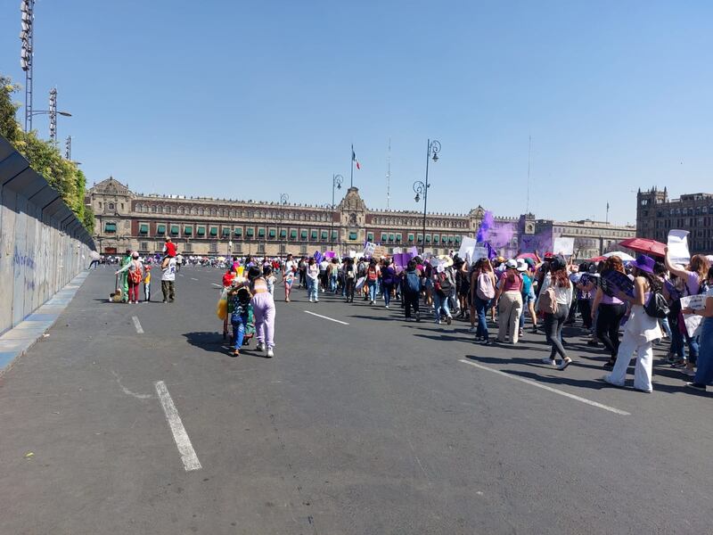 Marcha 8M 2023 por Paseo de la Reforma