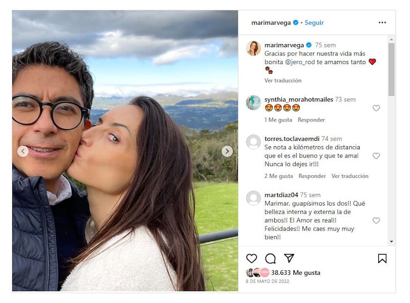 Marimar Vega con su marido, Jerónimo Rodríguez