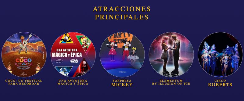 Espectáculos de Disney que se presentarán en la Feria Estatal de León 2024.