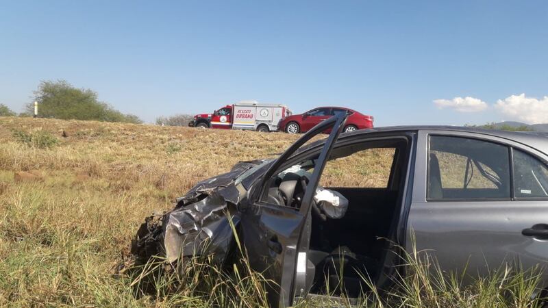 Accidente en el municipio de Atoyac con un lesionado.