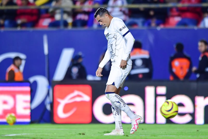 Funes Mori debutó como universitario en la jornada 1 del torneo contra Juárez FC en CU.