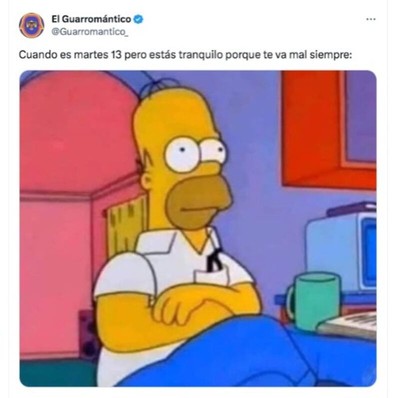 ¡Que la mala suerte te acompañe! El martes 13 inunda con memes las redes sociales