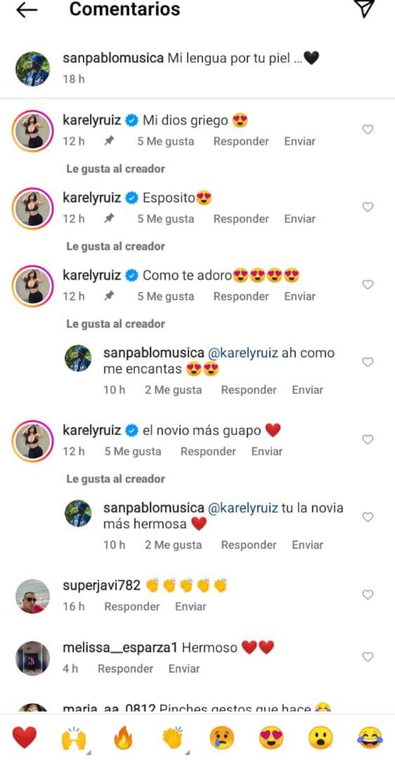 Karely Ruiz presume a su novio mientras internautas lo tildan de tóxico: ”Échense un taco mijas”