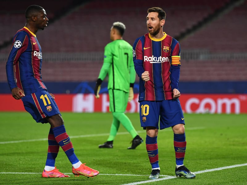 Dembélé y Messi jugaron juntos en el Barcelona.