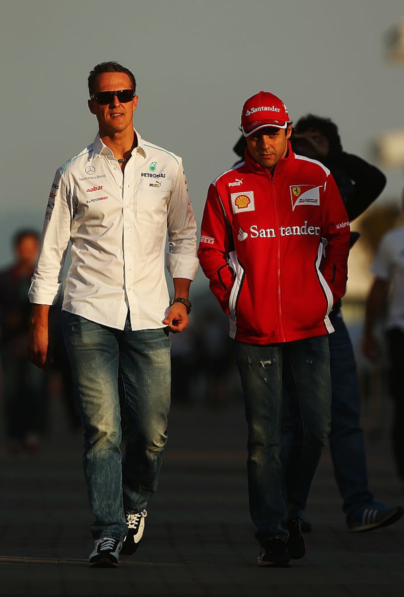 Michael Schumacher y Fernando Alonso