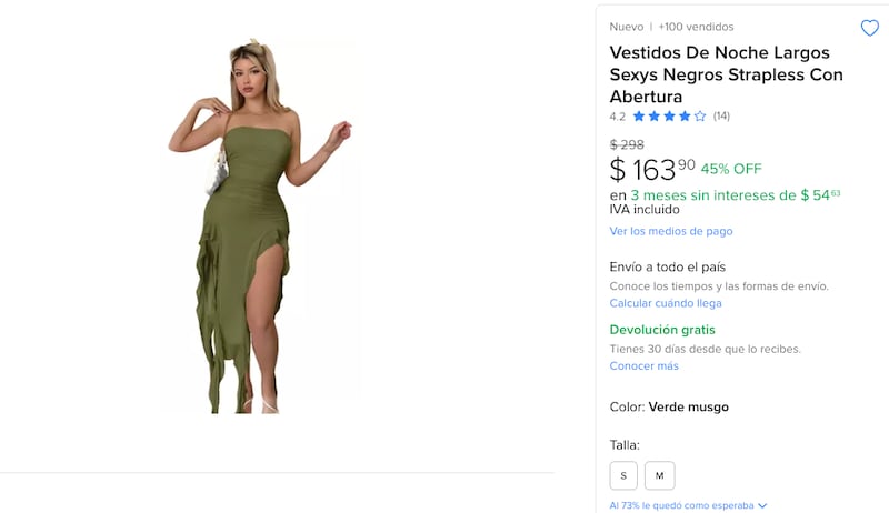 Vestido como el de Gomita a la venta en Mercado Libre