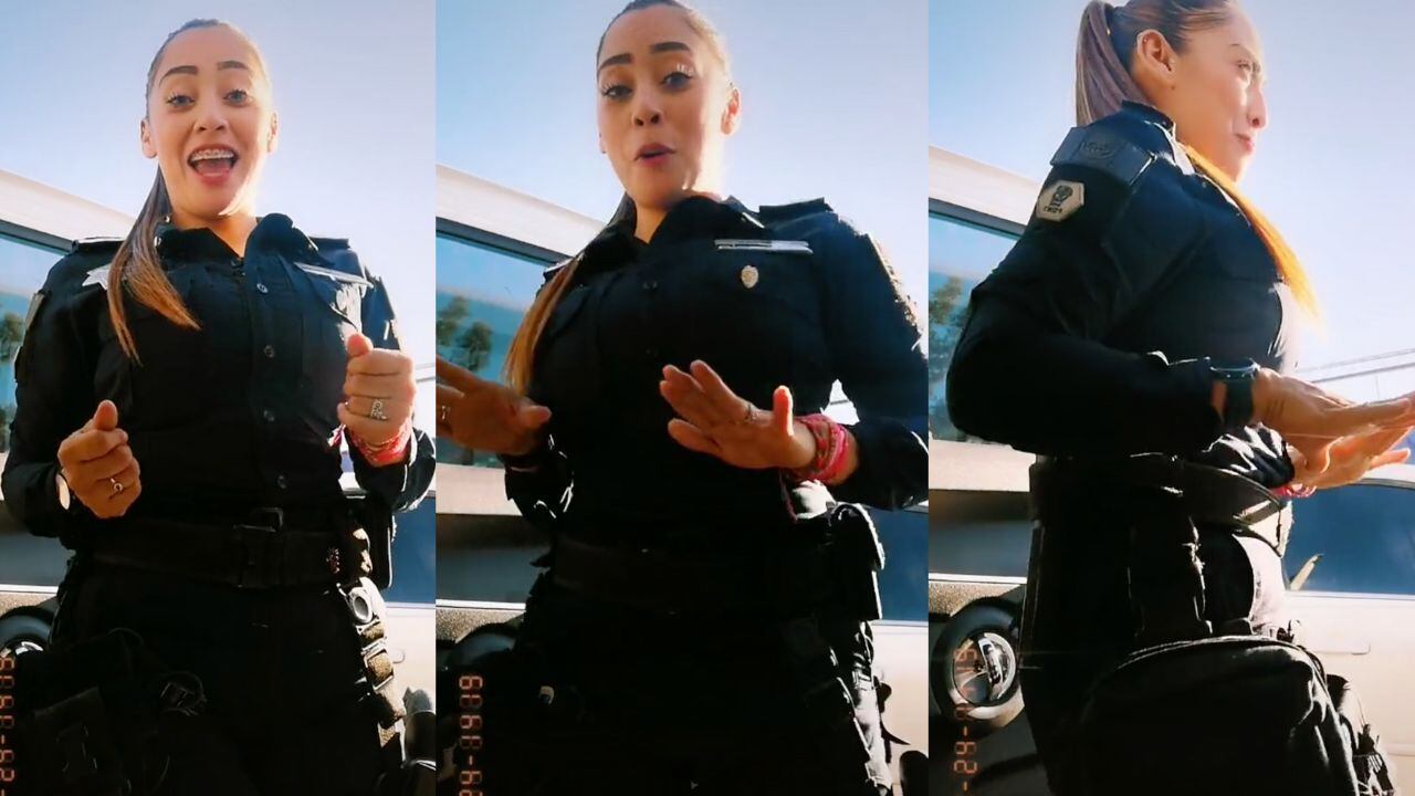 Video: Mujer policía detiene las redes sociales por bailes en TikTok 👮 –  Publimetro México